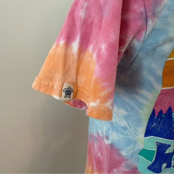 Simply Southern Tie Dye Mountain Happy Cotton T-Shirt Size Small - Picture 6 of 7